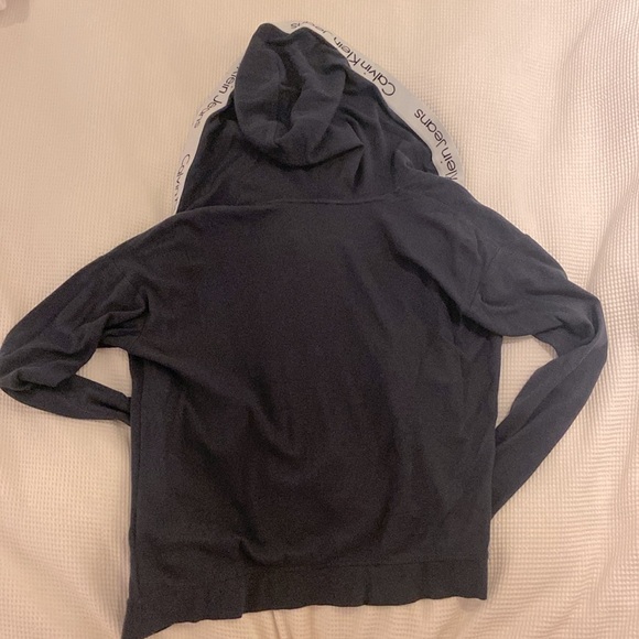 Calvin Klein Jeans Navy Blue Hoodie - Picture 2 of 4